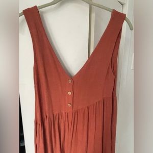 Flowy Orange Jumpsuit from Petal & Pup, US0